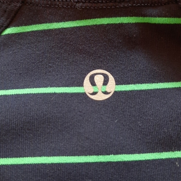 Lululemon Nice Asana Jacket slalom stripe inkwell navy green 8 - Picture 8 of 13